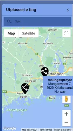 Map of deployed tools